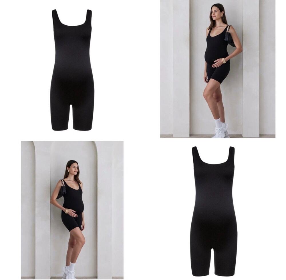 Bumpsuit The Cindy Maternity Romper in Black Size XS